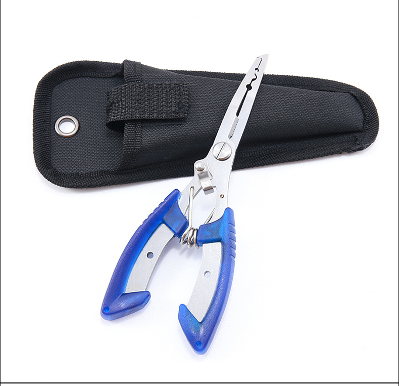Multi-function Stainless Steel Curved Mouth Mini Colorful Pliers Scissors Fish Tools Portable Cutter Fishing Plier