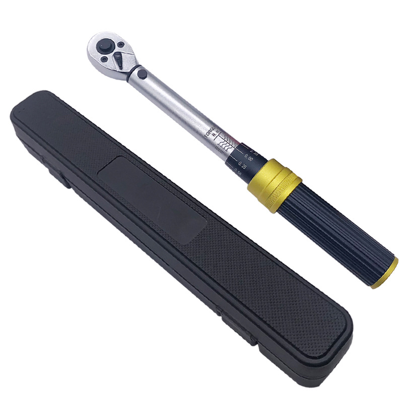 1/4'' Driver Ratchet Torque Wrench 5-25N.M Adjustable Battery Operated Heavy Duty Chrome-plated Stainless Steel DIY OEM 3-Year