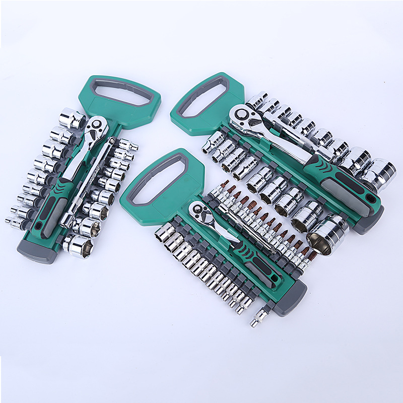 Manufacturer's Large Medium Small Single Double Row 12-piece Set Hexagon 20-piece 28PC Auto Repair Tool Quick Ratchet Wrench