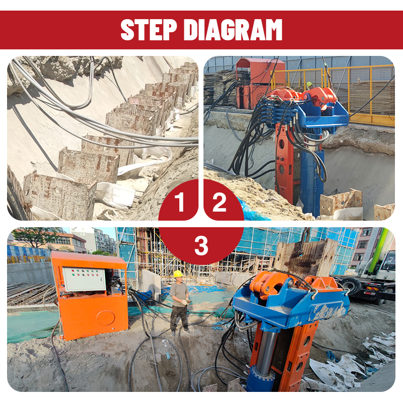 CE Certified Steel Hydraulic H-beam Puller with Motor 220T Force for Construction Site