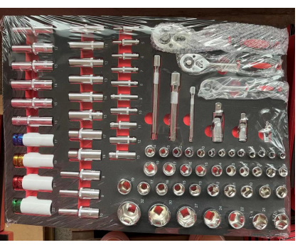 258-Piece CRV Steel Garage Repair Tool Kit Socket Wrench Bit Set With EVA Organizer Tray