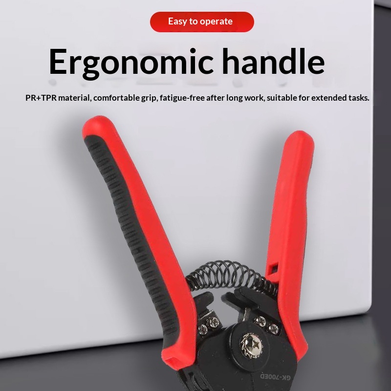 GK-700E Multifunction Automatic Wire Stripping &amp; Peeling Pliers Electrician's Pliers Cable Cutter 0.5-6mm Metric