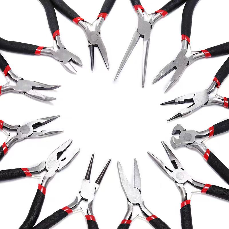 Iron Mini End Cutting Pliers with Plastic Handle for Zipper Repair and Installation (OEM)