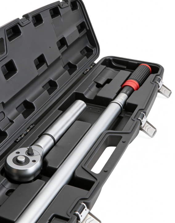 High Precision 3/4 Inch Adjustable Torque Wrench 200-1000N.m, &plusmn;3% Accuracy, 48 Teeth, Automotive &amp; Bike Maintenance Tool