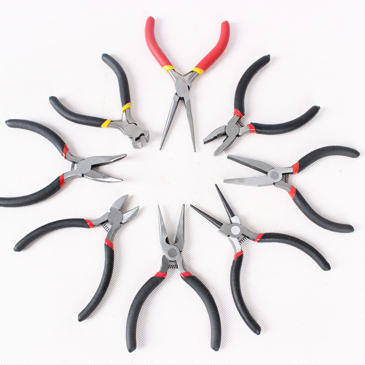 Mini DIY Pliers Set with Small Scissors Wire Stripper Durable Diagonal Pliers Handmade by Manufacturer for Cutting Wholesale