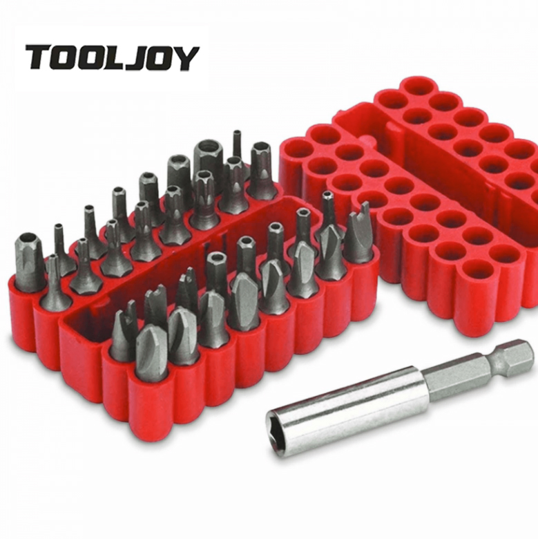 Tooljoy S2 33PCS Multifunctional Bits &amp; Bit Holder Screwdriver Bit Set