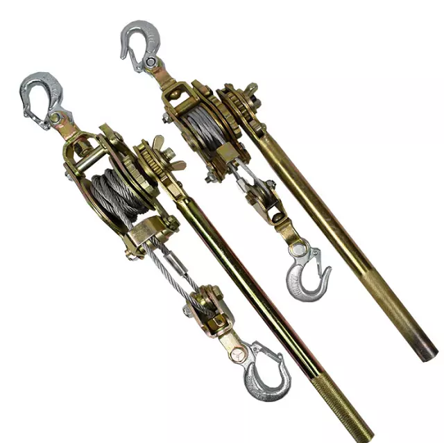 Top Quality 1ton Lever Wire Rope Hoist Hand Puller Ratchet Wire Rope Cable Puller