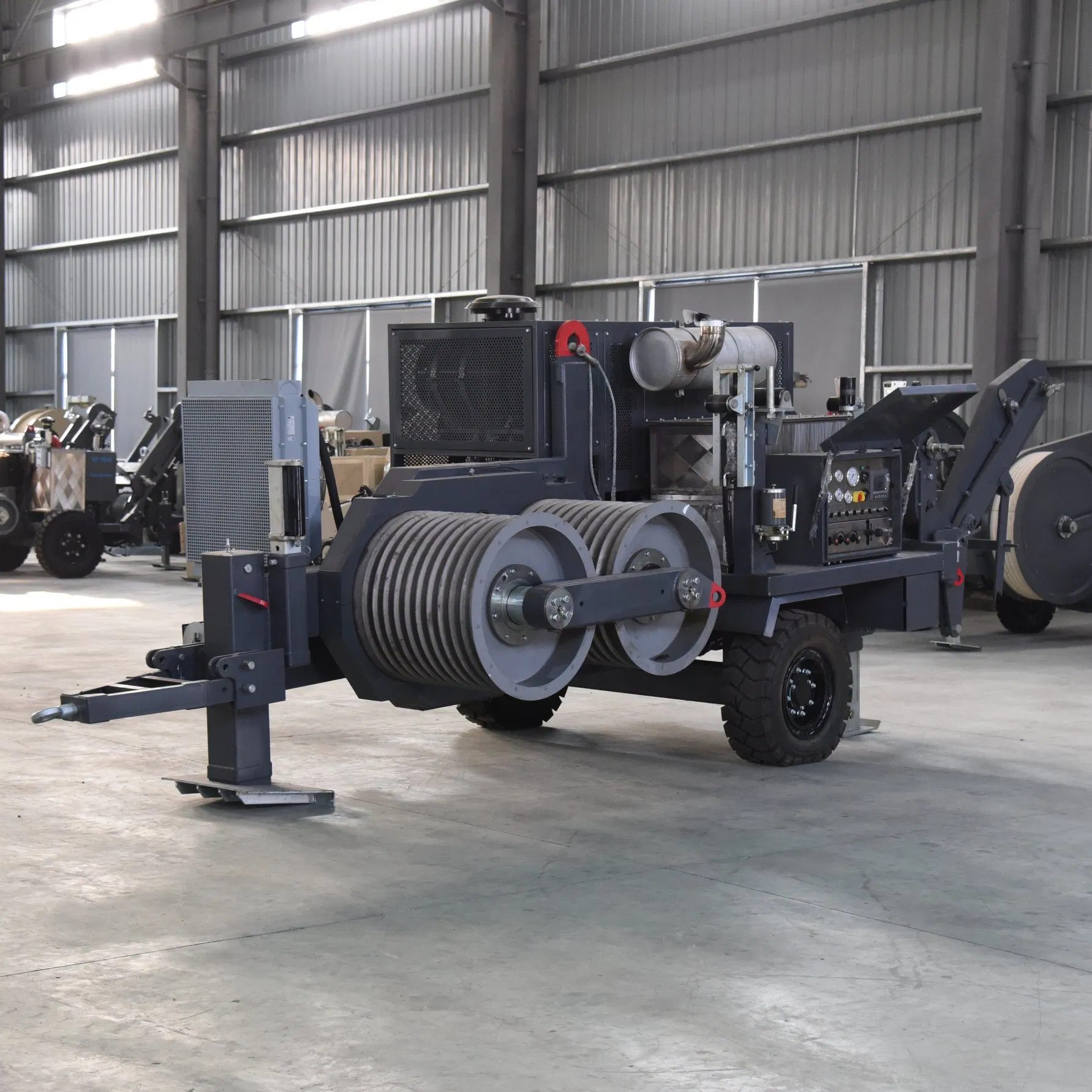 Heavy Duty Automatic Cable Steel Wire Loading Unloading Winding Puller Hydraulic Puller