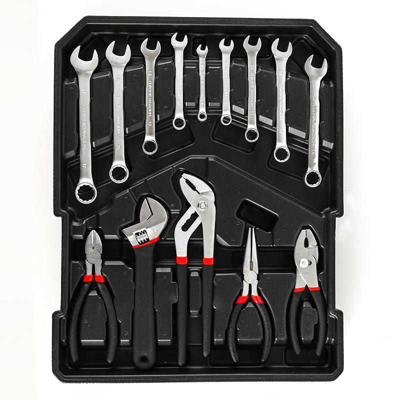 186-Piece Professional Auto Repair Tool Set | Socket Wrench Kit with Sickle, Aluminum Hard Case