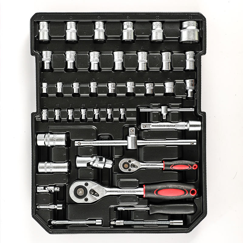 186-Piece Professional Auto Repair Tool Set | Socket Wrench Kit with Sickle, Aluminum Hard Case