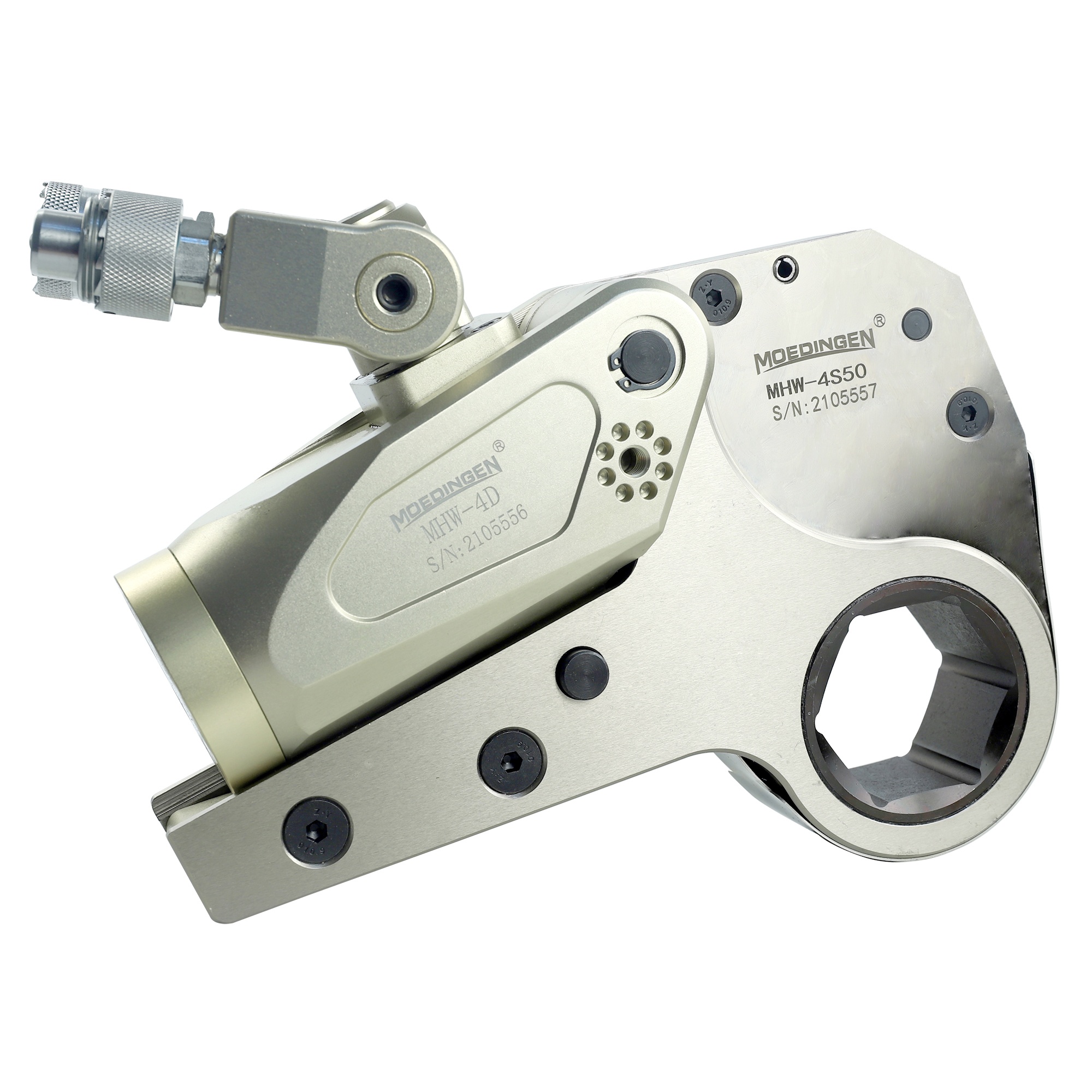 MOEDINGEN Customizable MHW-2/S55 Corrosion Resistance Hollow Hydraulic Torque Wrench Al-Ti Alloy 1094-10941 NM CE Certified Fast
