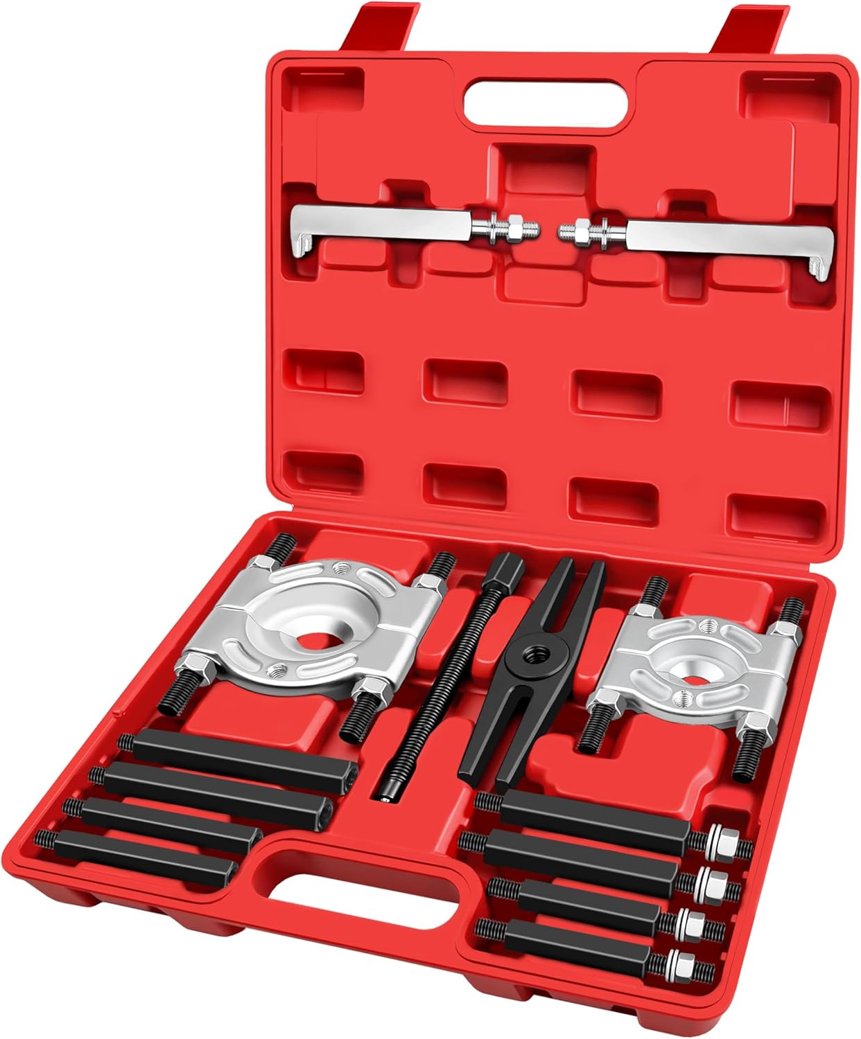 Bearing Puller Kit 14-Piece,Heavy Duty Bearing Splitter Tool Kit With Case