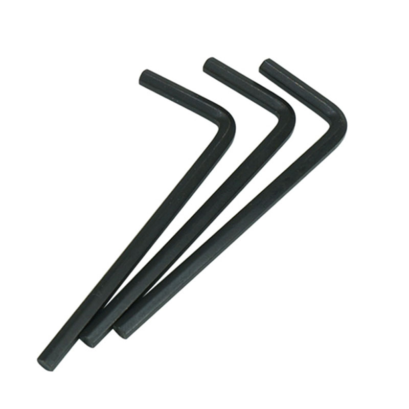 M10 M12 ASTM B7 B7M A325 Grade 2 5 Steel Black Oxide Black Powder L Type Hex Wrench Allen Key With Ball End With Flat End DIN911