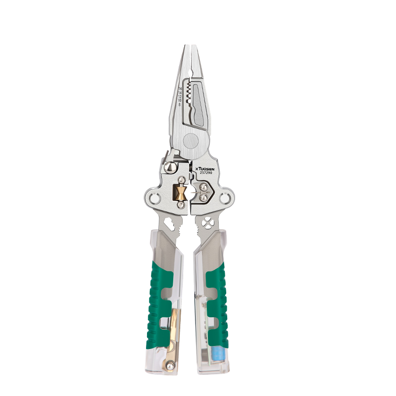 Multifunctional Titanium Steel Electrician Portable Pliers DIY Metric Long Nose Cross Cutting Skin Splitting Line Stripping