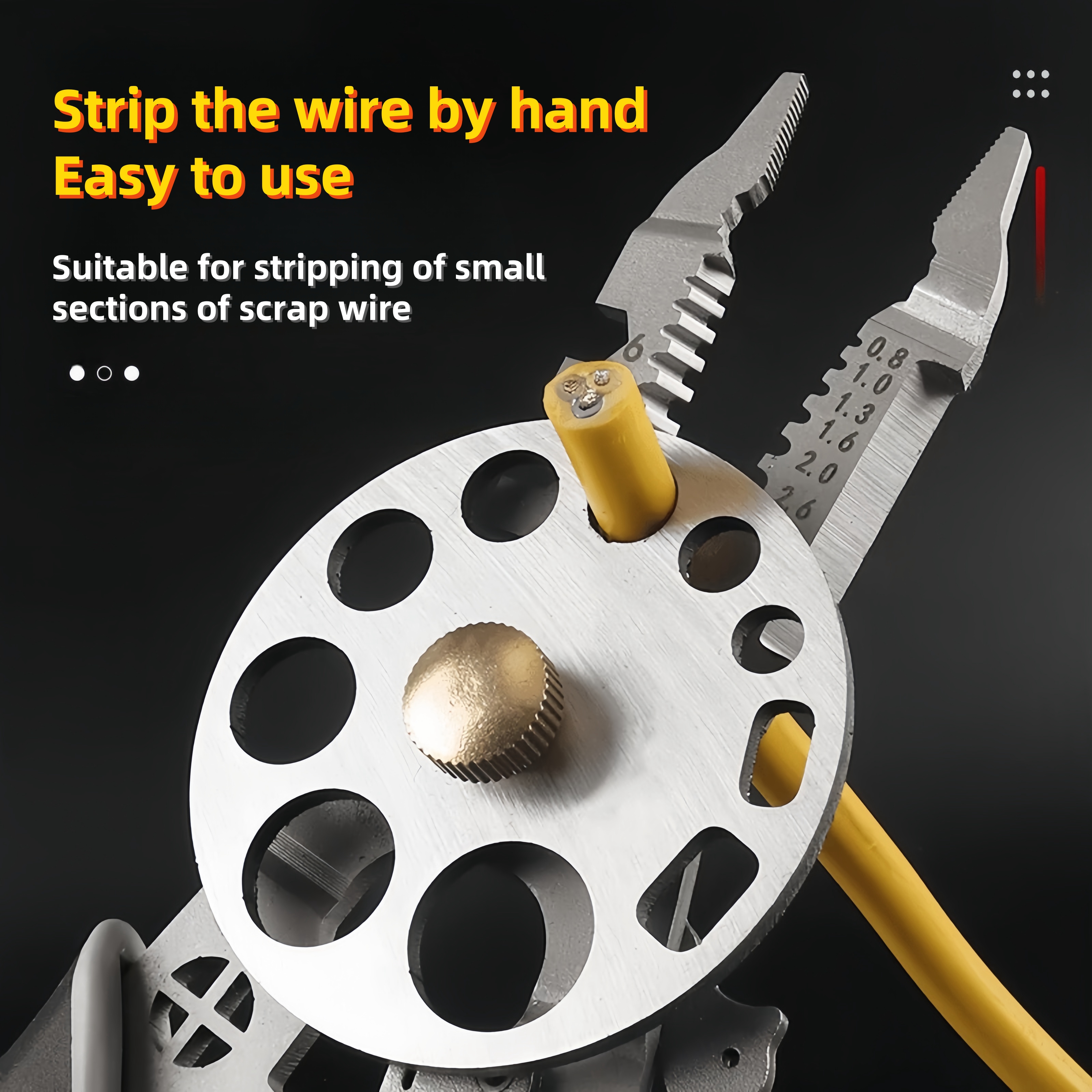 OEM ODM Multifunctional Steel Cable Electric Wire Strippers Tools Wire Peeler Cutter Diagonal Crimping Pliers Cable Winding Grip