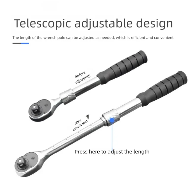 High Quality Professional Digital Torque Wrench Car Repair DIY OEM Customizable Chrome Vanadium Steel 800N-m Capacity