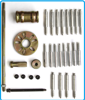 KUNTECH KT-6312 30-Piece Heavy-Duty Slide Hammer Puller Set with Assorted Socket Drive Hand Operated Metals Tool Box
