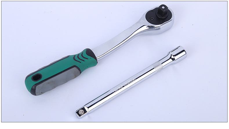 Manufacturer's Large Medium Small Single Double Row 12-piece Set Hexagon 20-piece 28PC Auto Repair Tool Quick Ratchet Wrench