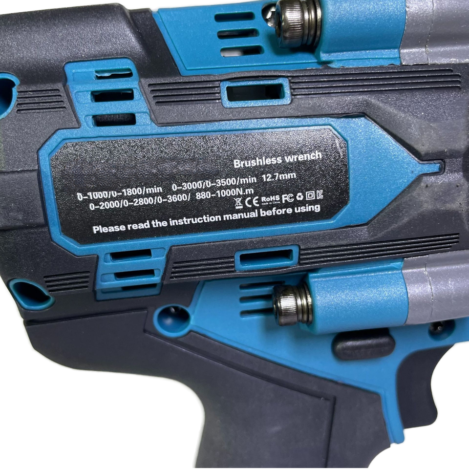 1000n.m large torque heavy duty brushless power wrench 1/2 "battery powered cordless impact wrench for car tire repair