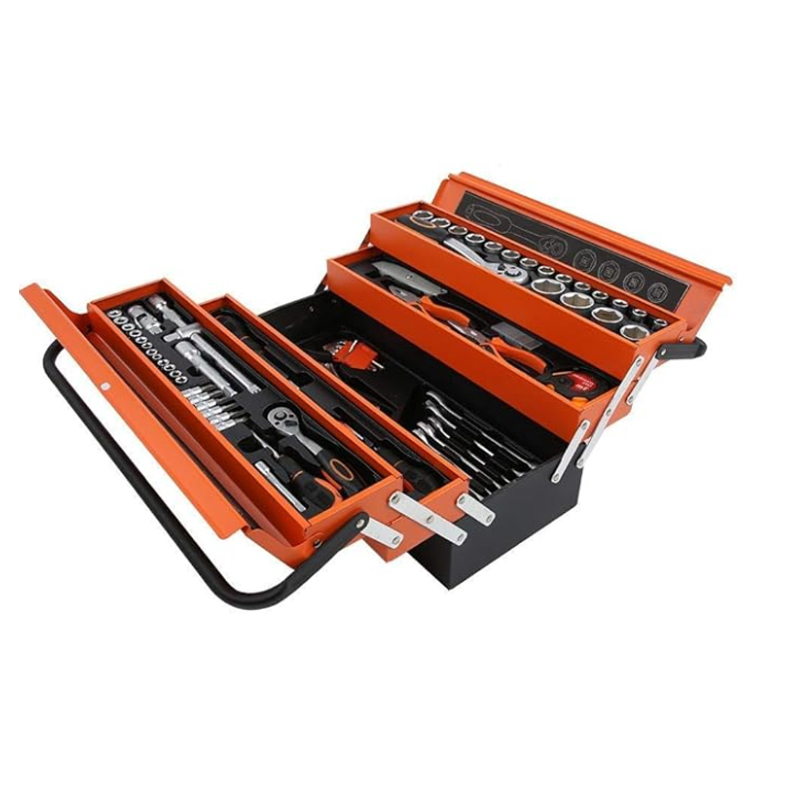 85pcs Hand Mechanic Socket Ratchet Wrench Combination Tool Kits In 5 Layer For Automobile Repair Workshop