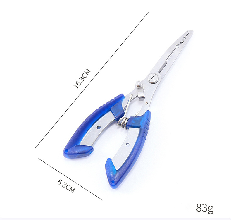 Multi-function Stainless Steel Curved Mouth Mini Colorful Pliers Scissors Fish Tools Portable Cutter Fishing Plier