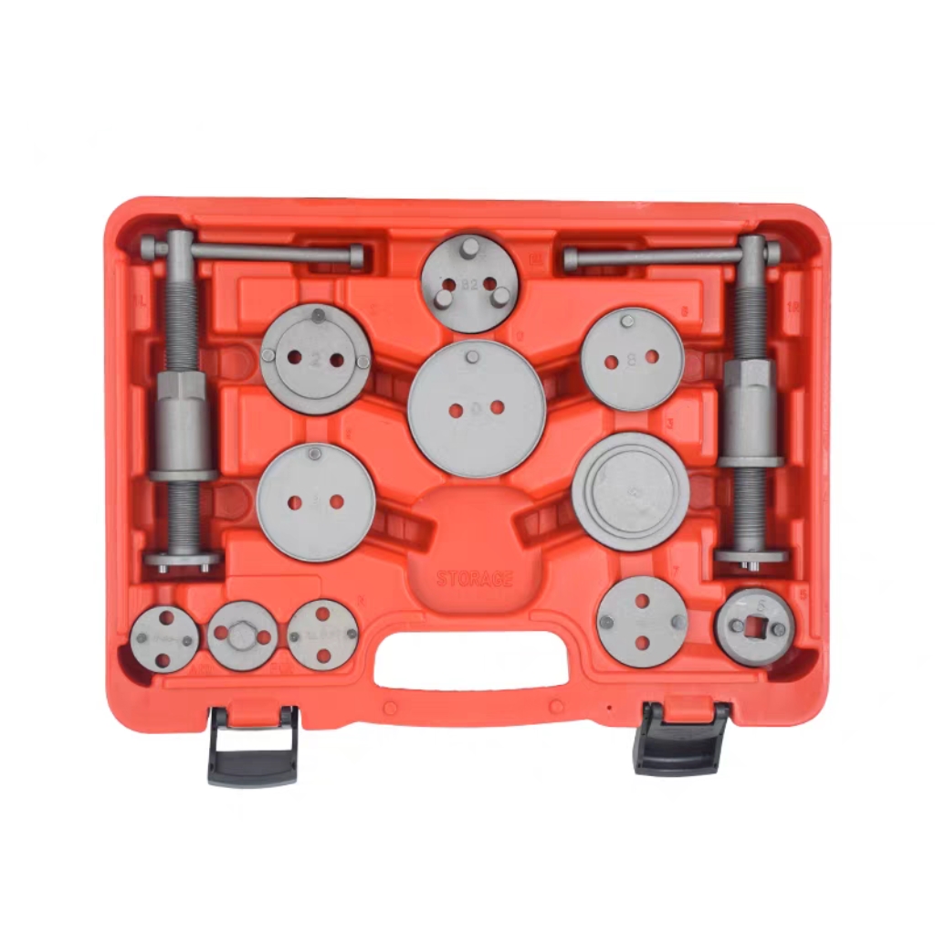 24-Piece Brake Tool Set Includes Forward/Reverse Brake Cylinder Adjustment Caliper Piston Pad Remover-JTC6820