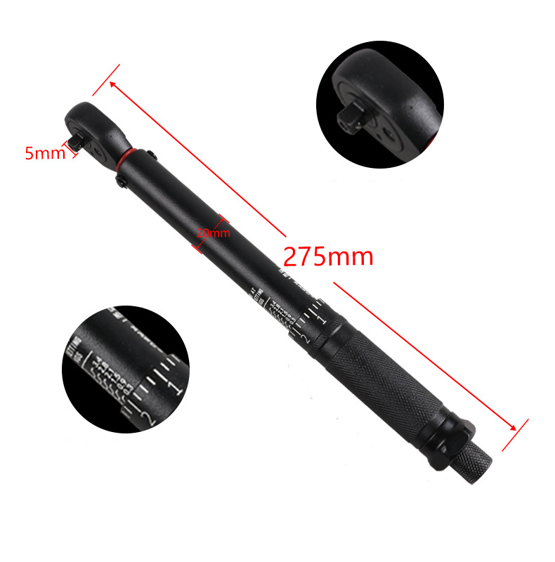 Preset Torque Wrench 72 Teeth Circular Tube High-precision Adjustable Torque Wrench