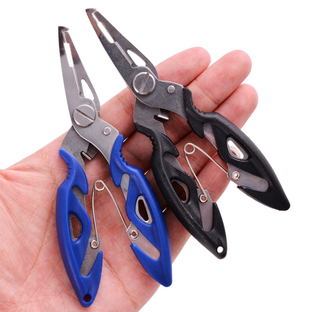 Lockable Handy Fishing Pliers Ergonomic Handle Saltwater Corrosion Resistant TeflonCoated Multi-Function Fish Tools Gear Cutter