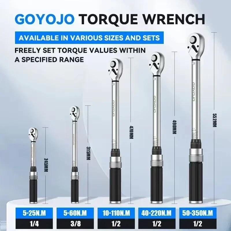 3/8"Torque Wrench 5-60N.m Square Drive Torques Key 1/4"Pro Torque Wrench 5-25N.m Professional Bicycle Automotive Repair Tool