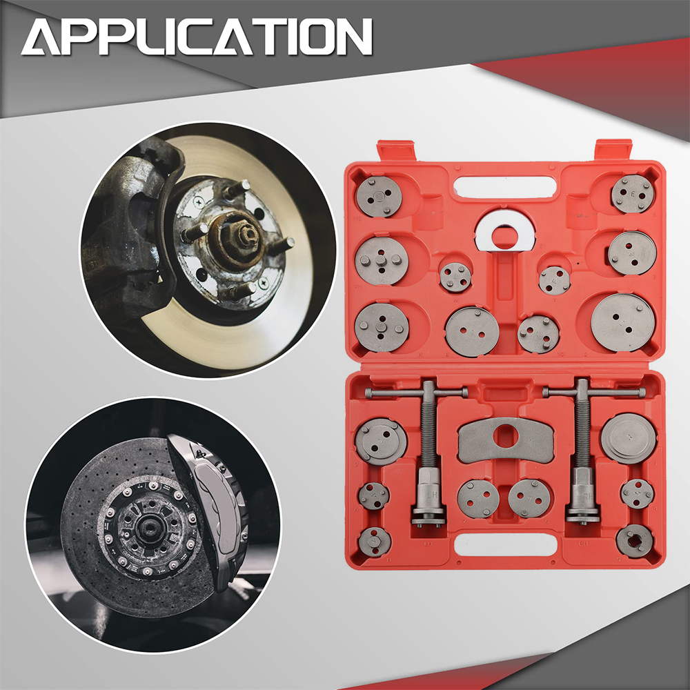 Podofo 22pcs Brake Caliper Wind Back Kit Brake Service Tool Brake Caliper Compression Tool Caliper Piston Tool Wholesale