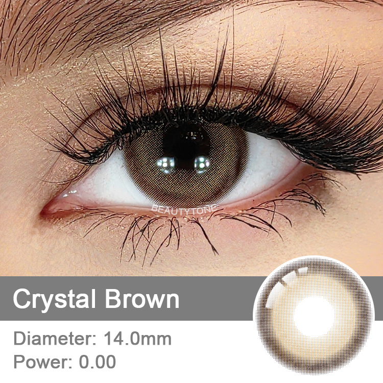 Dark Brown Color Contact Lenses Wholesale Without Prescription Hydrogel Color Changing Safe Natural Colored Eye Contacts