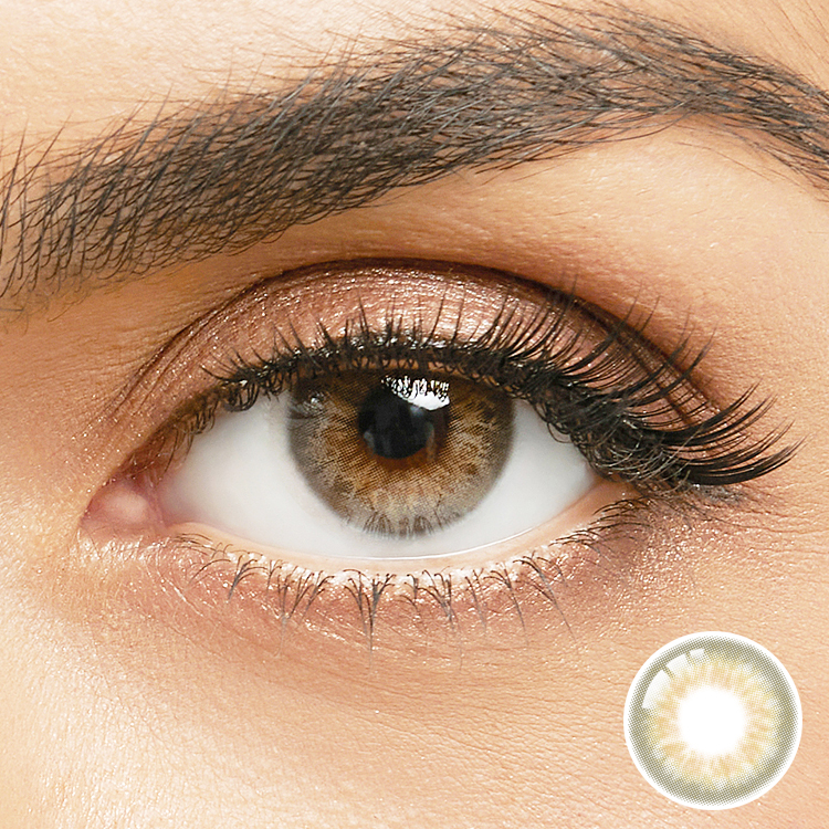 Super Natural Eye Contact Lenses Wholesale BeautyTone Mira Brown Most Comfortable Soft 14mm Contact Lens