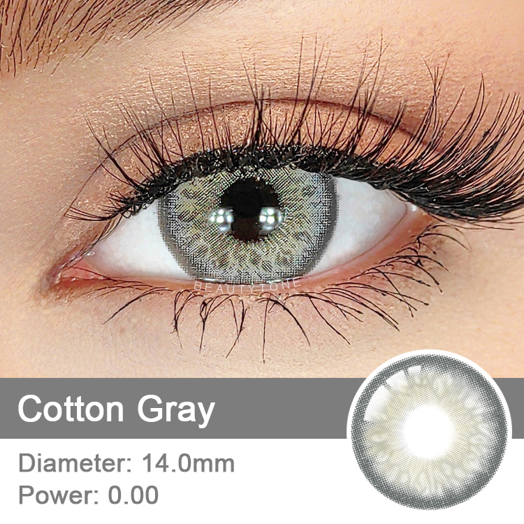 Custom Grey Eye Lenses Color Contact Lens Wholesale Lentes De Contacto Para Mujer fresca Ojos Excelente Calidad