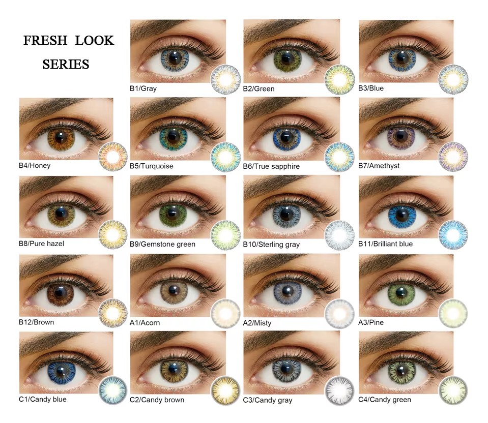 Fashion Style Prescription Contact Lenses High Quality Soft Eye Cosmetic Contact Lenses with Power Wholesale Eyewear