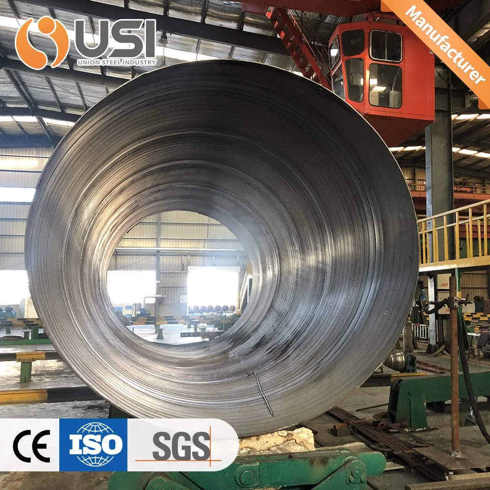 Venta directa de fábrica de tubería de espiral sumergida de arco soldado de carbono SSAW de gran diámetro para la construcción de oleoductos