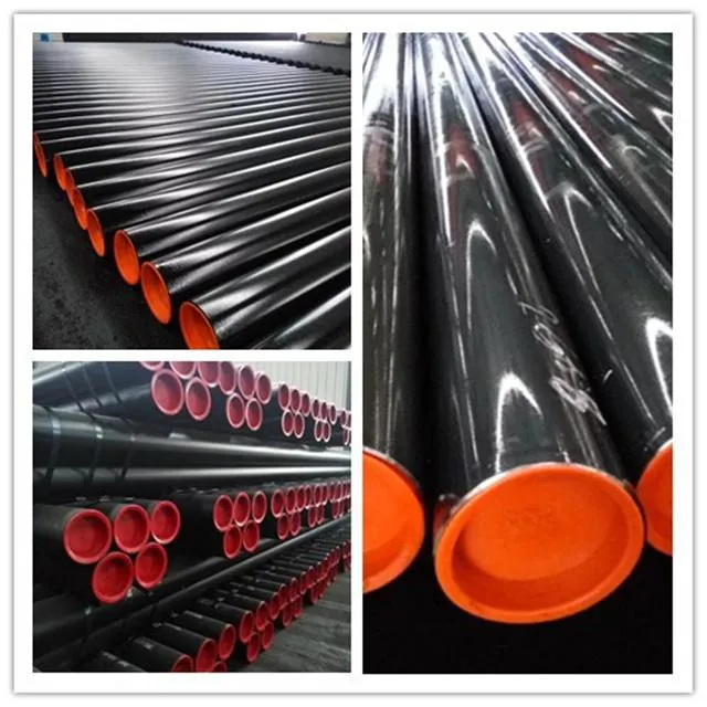 Tubo de acero redondo negro LSAW de alta calidad de fábrica en China, precio de tubo metálico galvanizado de China
