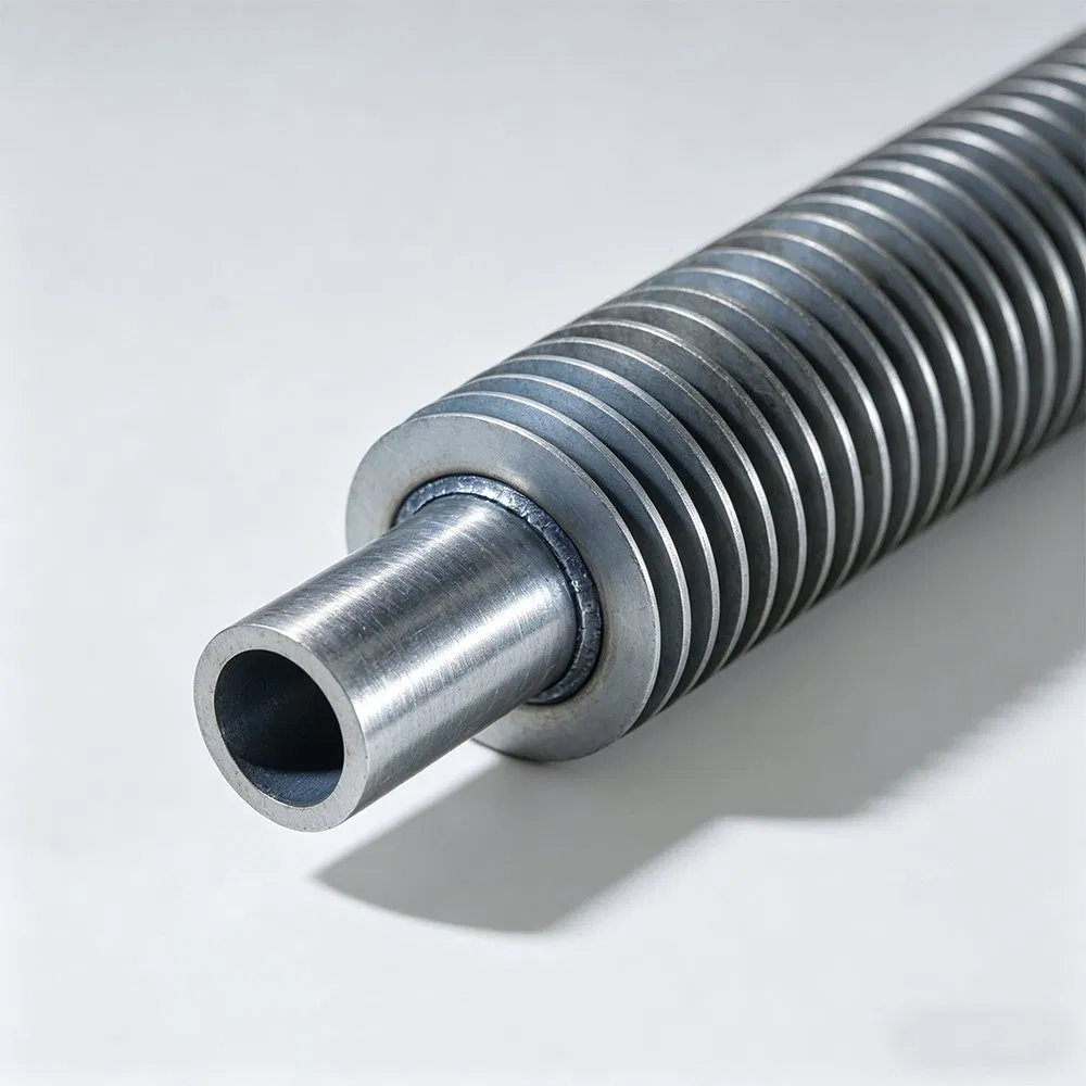 Acero inoxidable con tubos de aletas en espiral, utilizado para fábricas de intercambiadores de calor de bajo precio