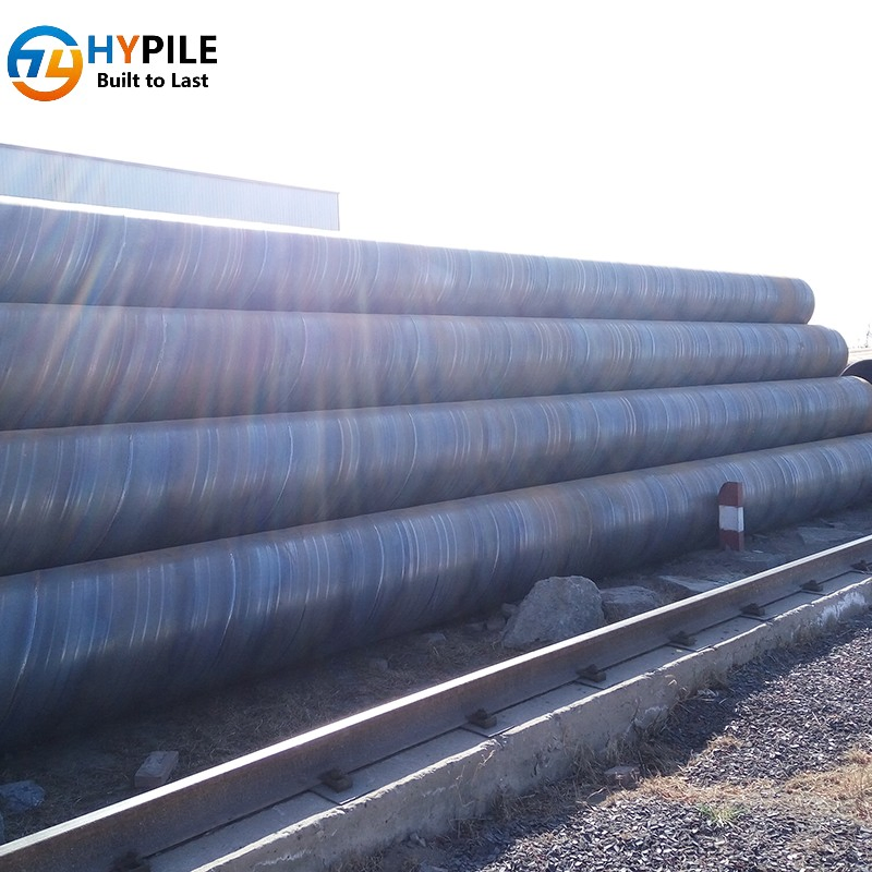 Tubería espiral soldada por arco sumergido doble hipile para construcción en el campo petrolero