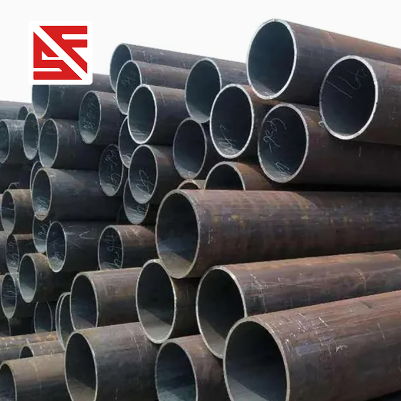 Tubería de acero al carbono sin costura de gran diámetro y soldadura longitudinal en stock