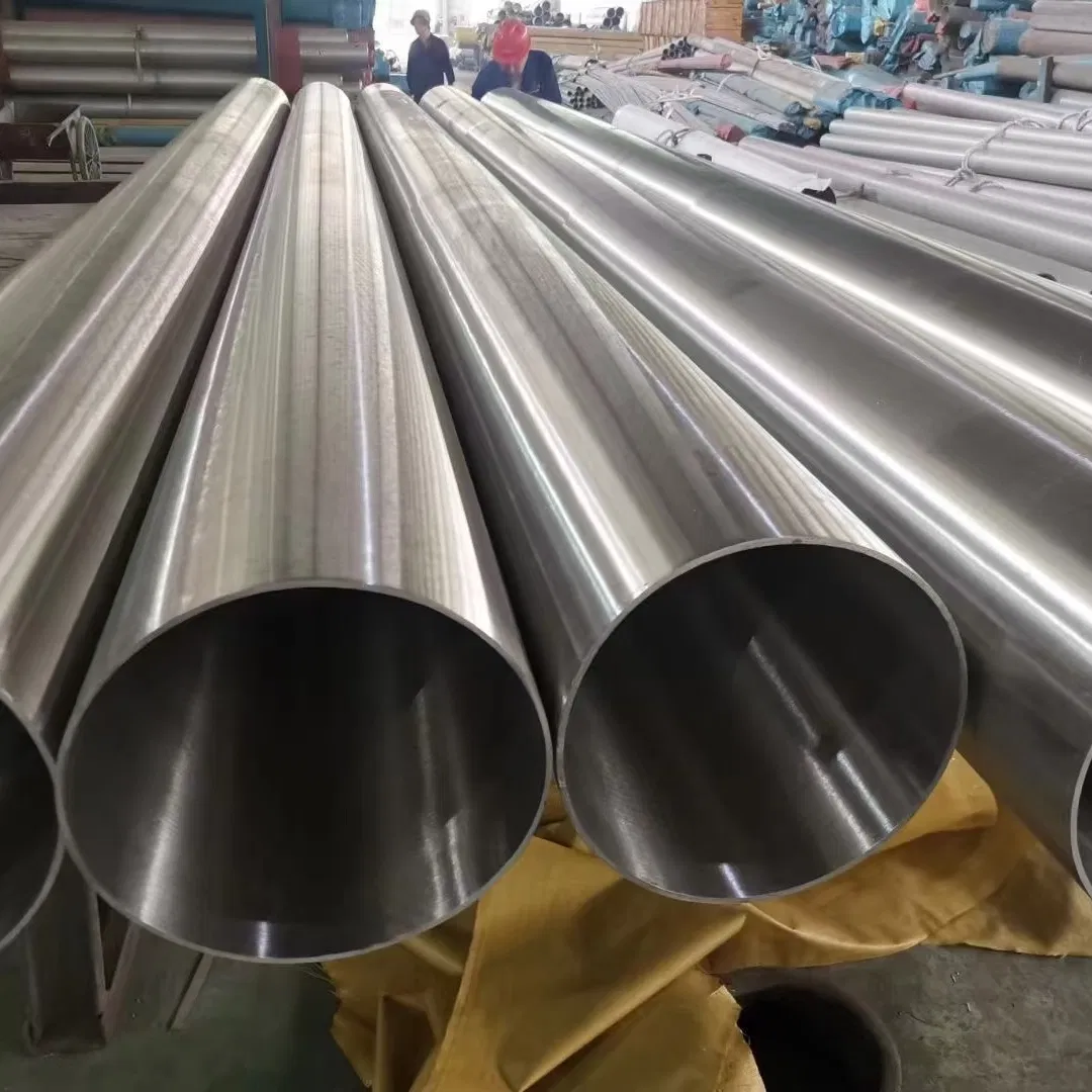 Tubería de Acero Inoxidable Inspeccionada por SGS 304 con Logo Impreso con Láser para Protección de Marca en Stock