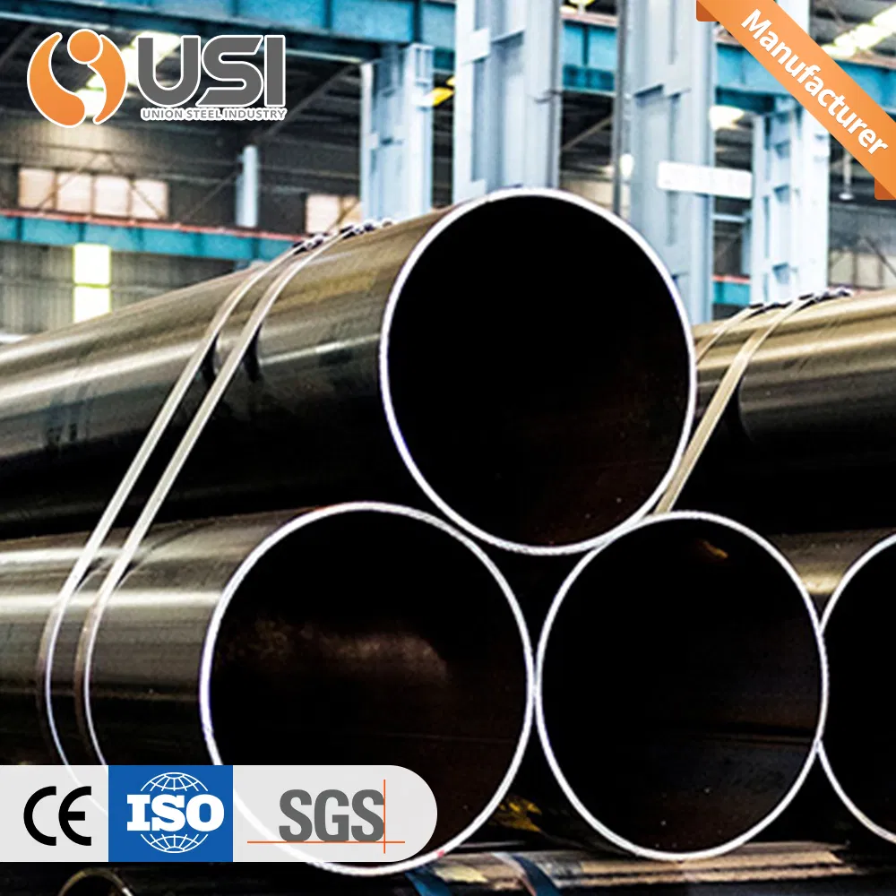 Tubos de acero al carbono de gran diámetro fabricados en China: SSAW, LSAW, ERW, Hfw para pilotes, dragado, sistemas de tuberías y componentes estructurales