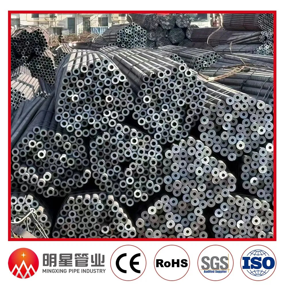 Tubería de acero al carbono sin costura, Sch40, A106 Gr B, 1/2"-24" Od, tubería industrial con clasificación de presión, tubo de acero para plantas y equipos