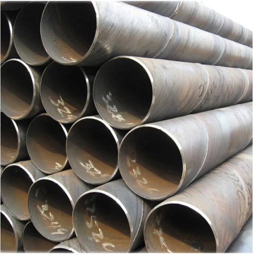 Tubería soldada de carbono negro ASTM A53/GB/T 3091 LSAW de acero al carbono para construcción, fábrica directa y tamaños personalizados