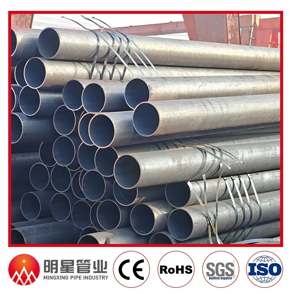 Tubería de acero al carbono sin costura, Sch40, A106 Gr B, 1/2"-24" Od, tubería industrial con clasificación de presión, tubo de acero para plantas y equipos