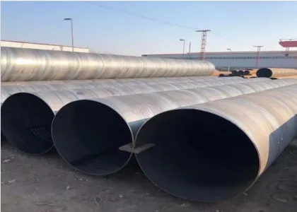 Tubo de acero SSAW - Tubo soldado por arco sumergido en espiral para la transmisión de agua / petróleo / gas