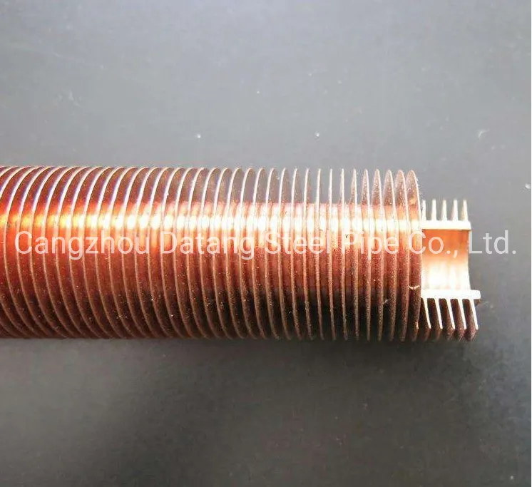 Estructura de aletas de aluminio en espiral