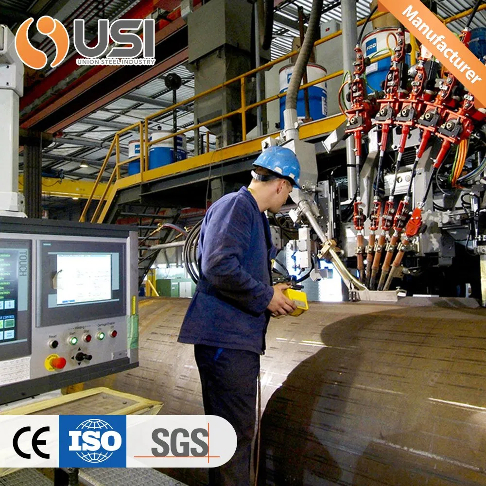 Tubo de acero galvanizado de alta calidad LSAW ASTM A252 soldado por arco sumergido longitudinalmente para uso en construcción e industrial