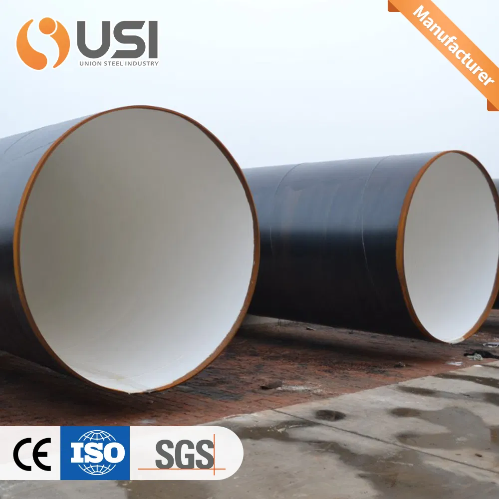 Venta Directa de Fábrica Tubería de Acero SSAW / LSAW Doble Capa Recubierta de FBE Anticorrosión para Transporte de Agua