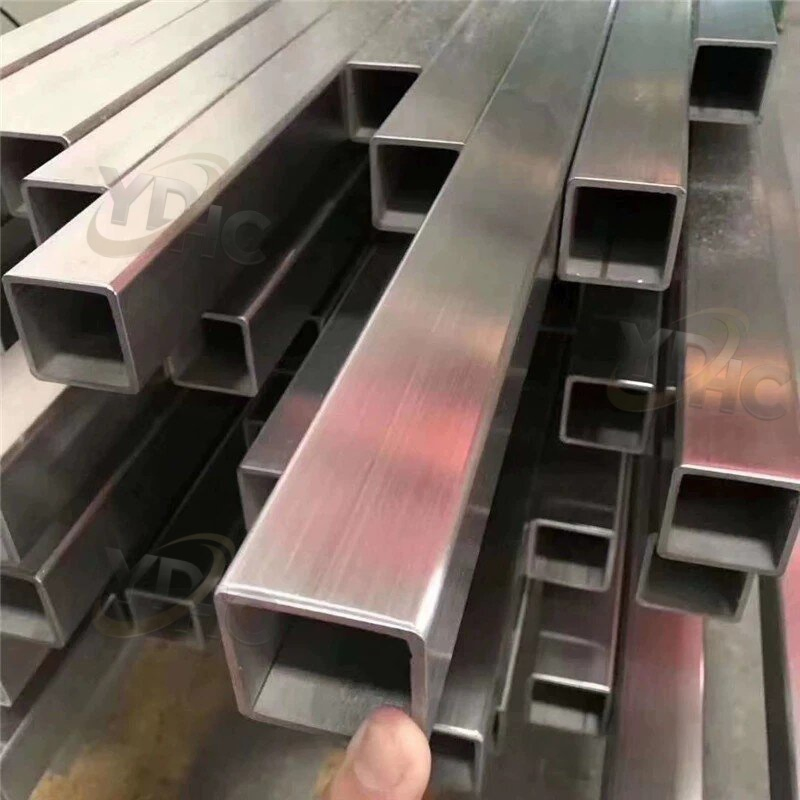 Tubería Cuadrada de Acero Inoxidable JIS SUS 304 316L Soldada Sin Costura para el Mercado de Asean SUS304 SUS316L Suministro de Tubo Cuadrado