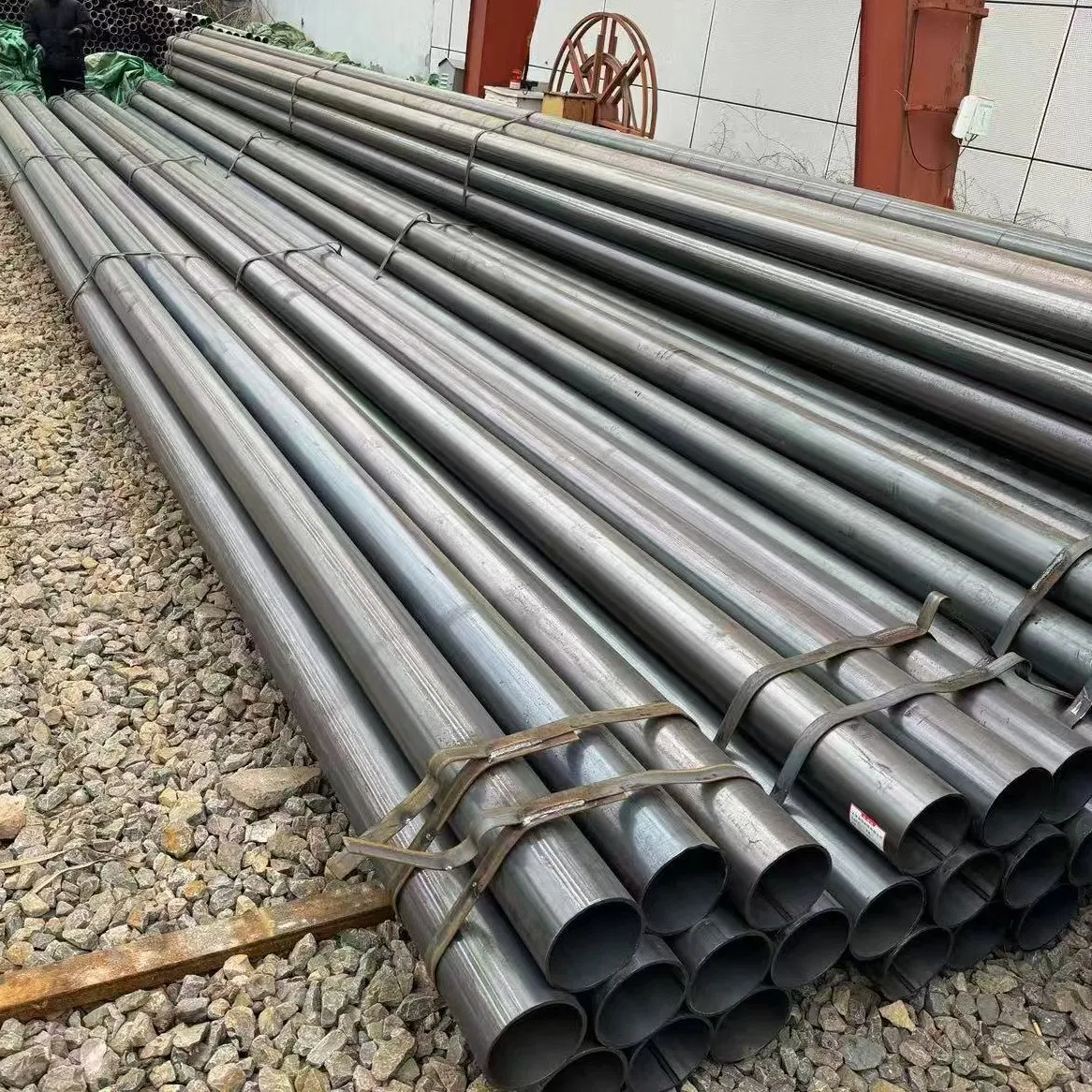 Tubería de acero carbono ERW negra de alta calidad ASTM A53 Schedule 40